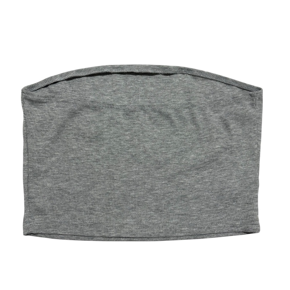 Shein Ribbed Cropped Tube Top - Picture 2 of 3